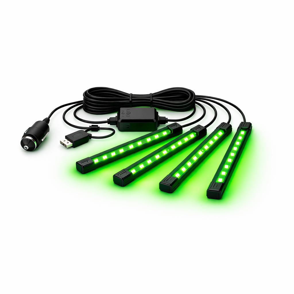 Ambient LED Footwell Lighting — Green / Standard