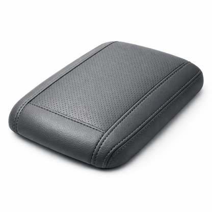 Center Console Lid Cover Leather — Sport / Gray / Textured Finish