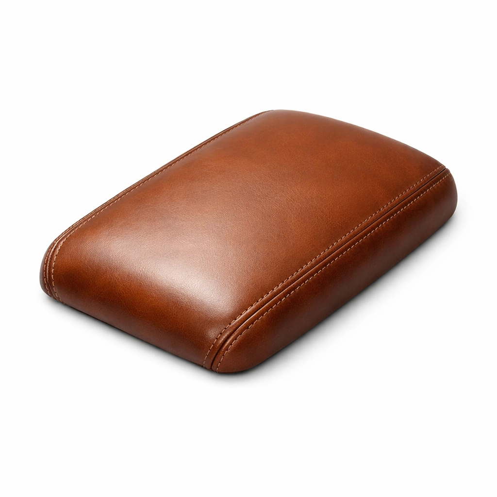 Center Console Lid Cover Leather — Standard / Brown / Basic Cover