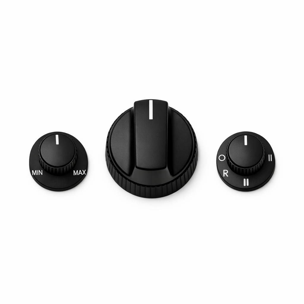 Control Knob Set — Black / Sport / Medium
