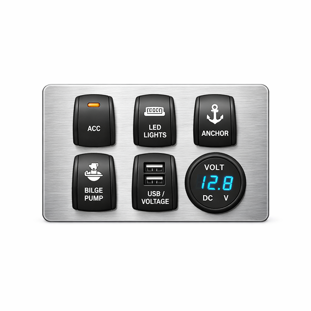 Dashboard Switch Panel — Silver / Standard / Medium