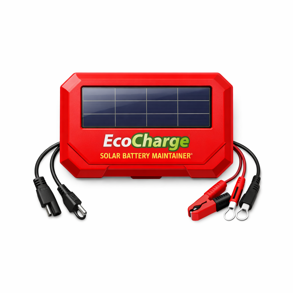 EcoCharge Solar Battery Maintainer — Compact