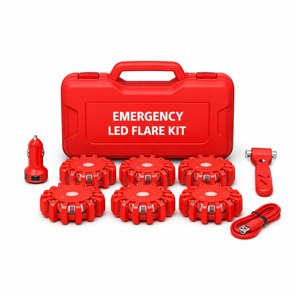 Emergency Roadside LED Flare Kit — Standard / Red
