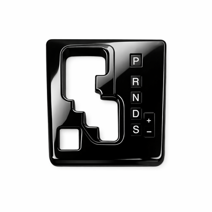 Gear Shift Panel Decorative Cover — Extended / Black / Glossy