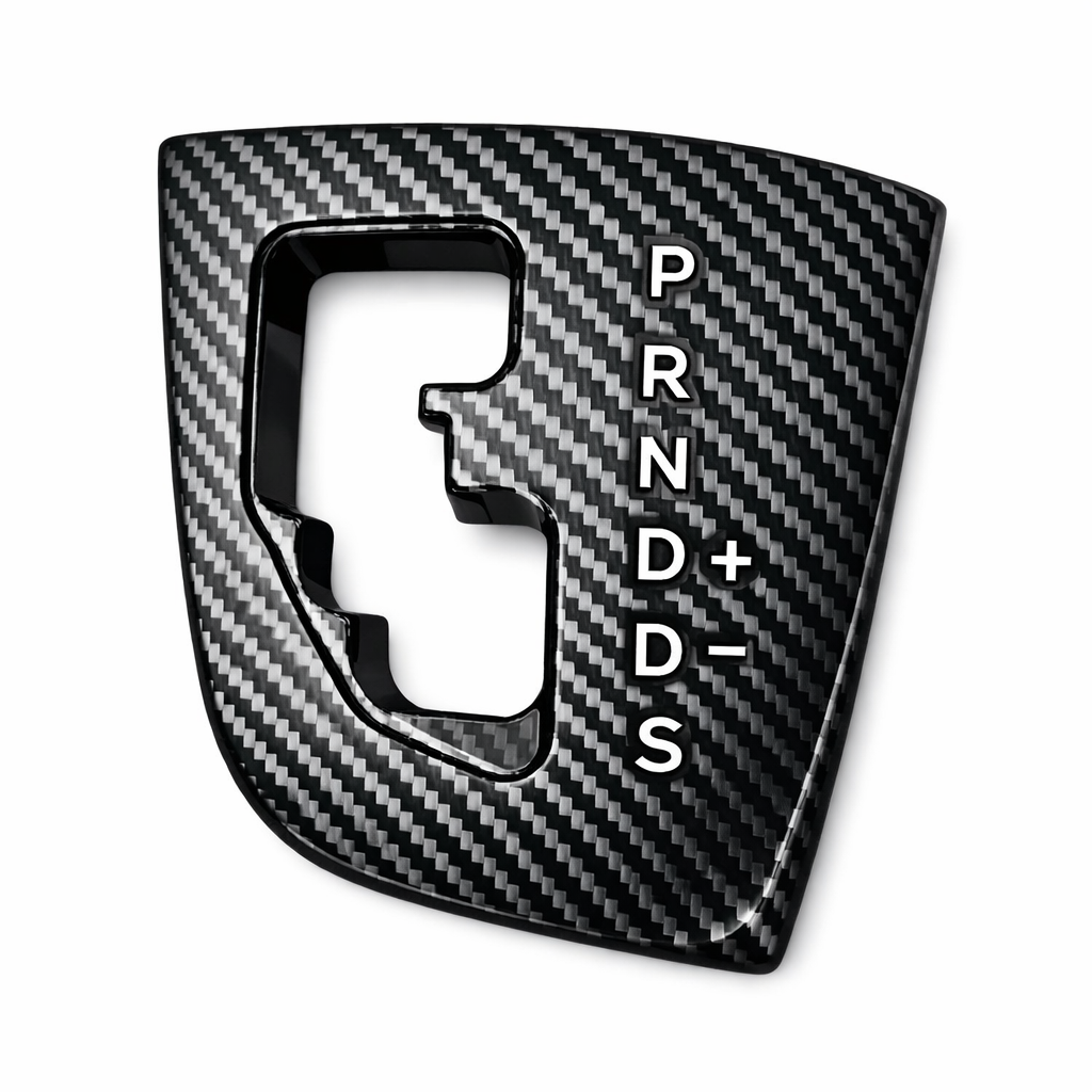 Gear Shifter Trim Plate — Carbon Fiber Look / Sport / Small