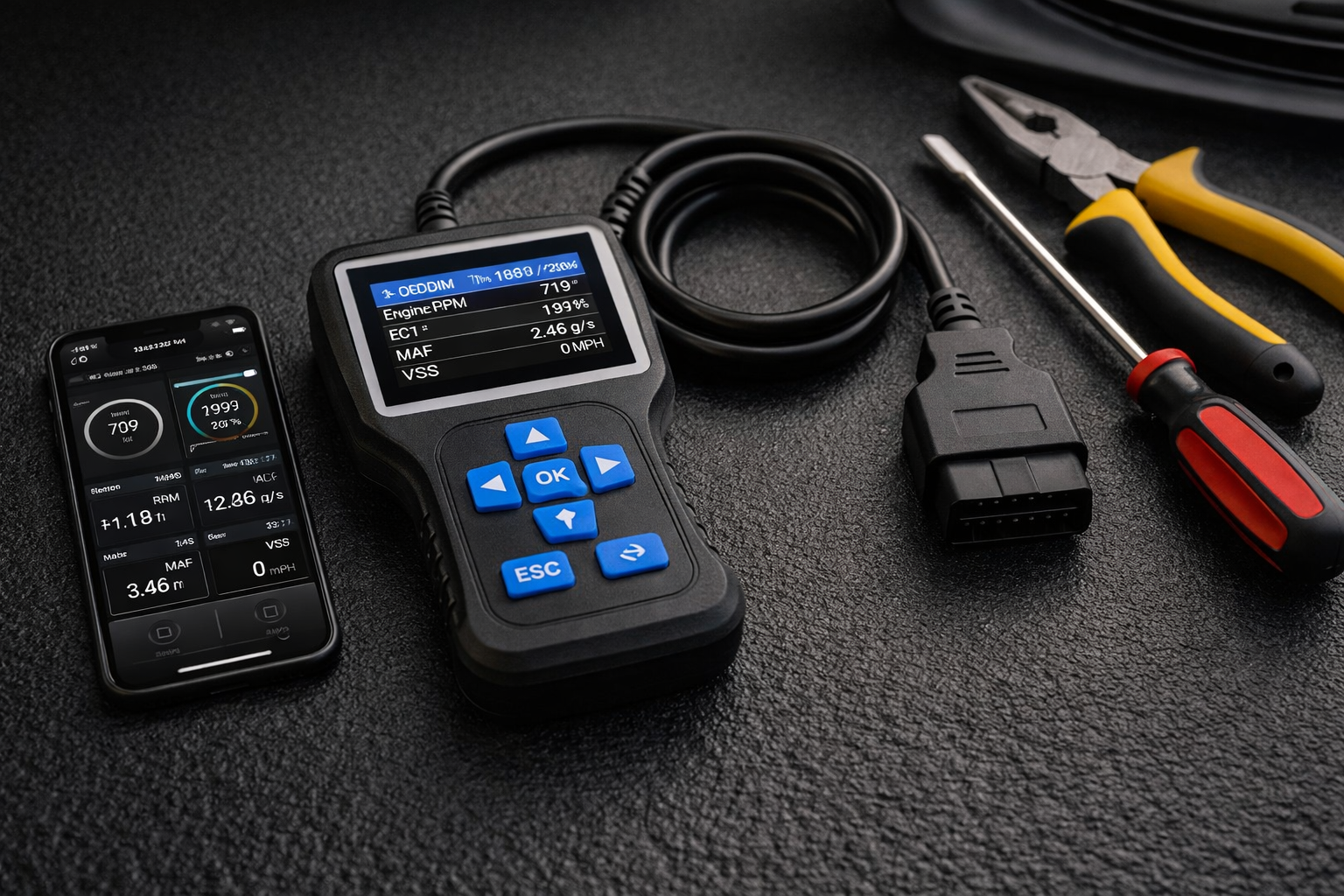 OBD-II Scanner — interaction