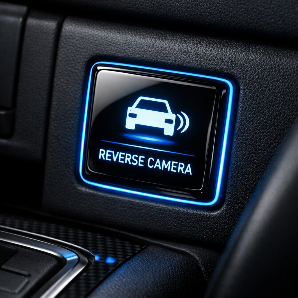 Reverse Camera Switch — Black / LED / Medium