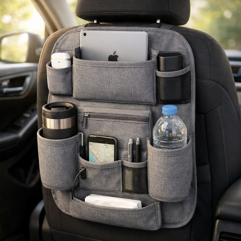 Seat Back Organizer — Gray / Standard