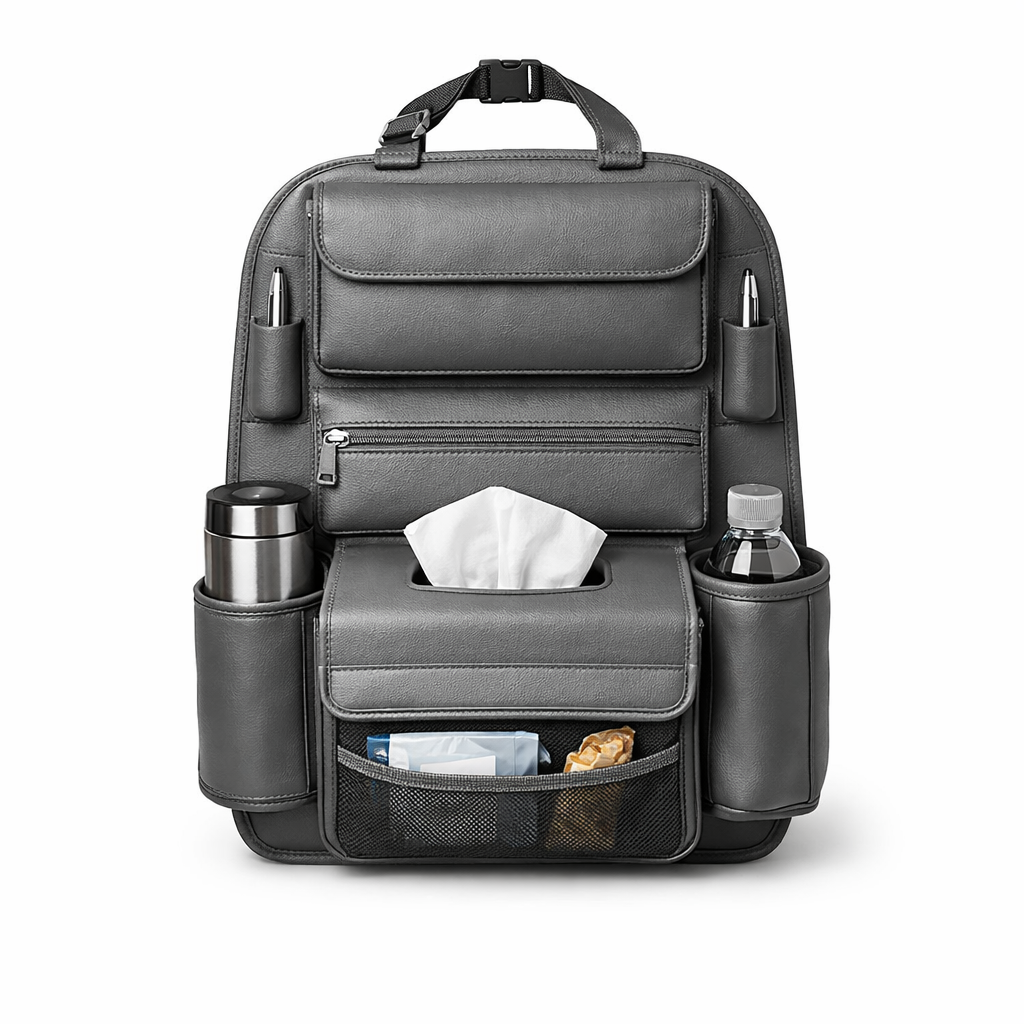 Seat Back Organizer — Gray / Deluxe