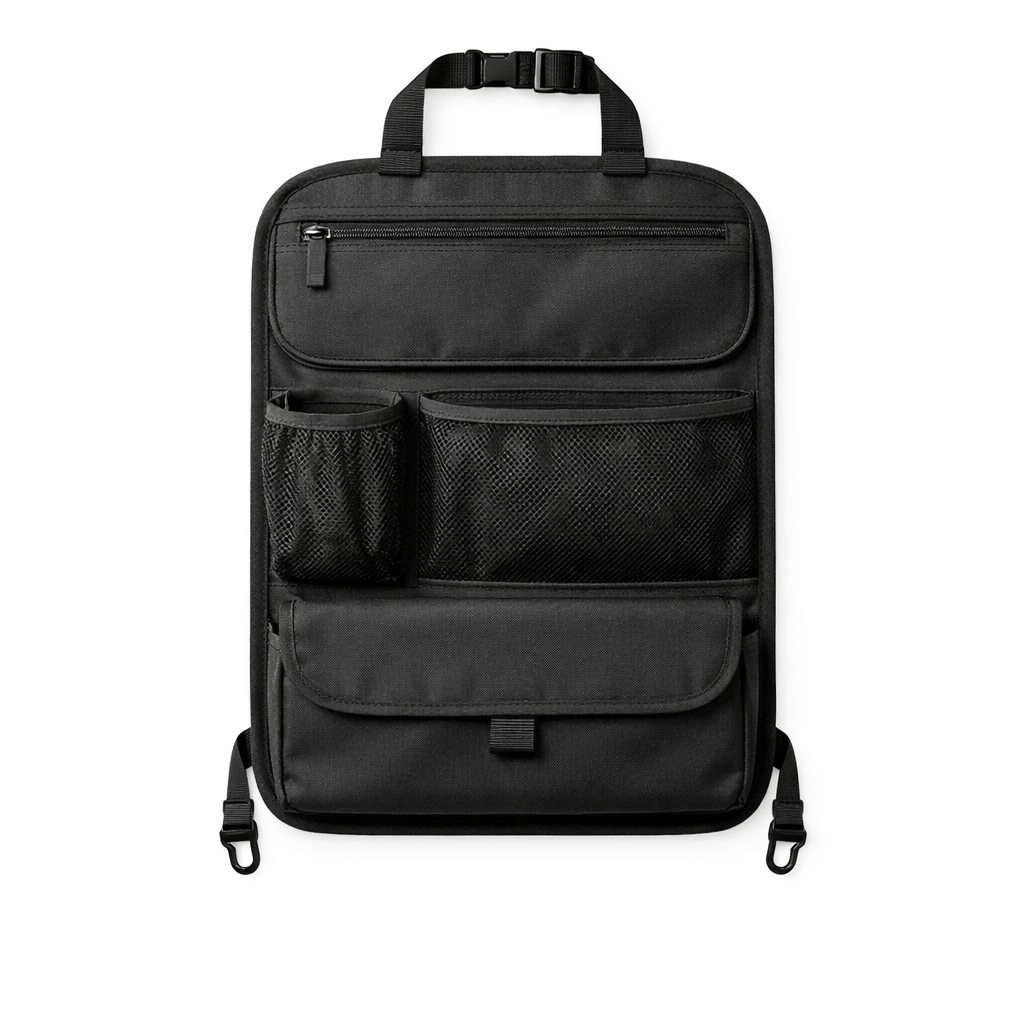 Seat Back Organizer — Black / Compact