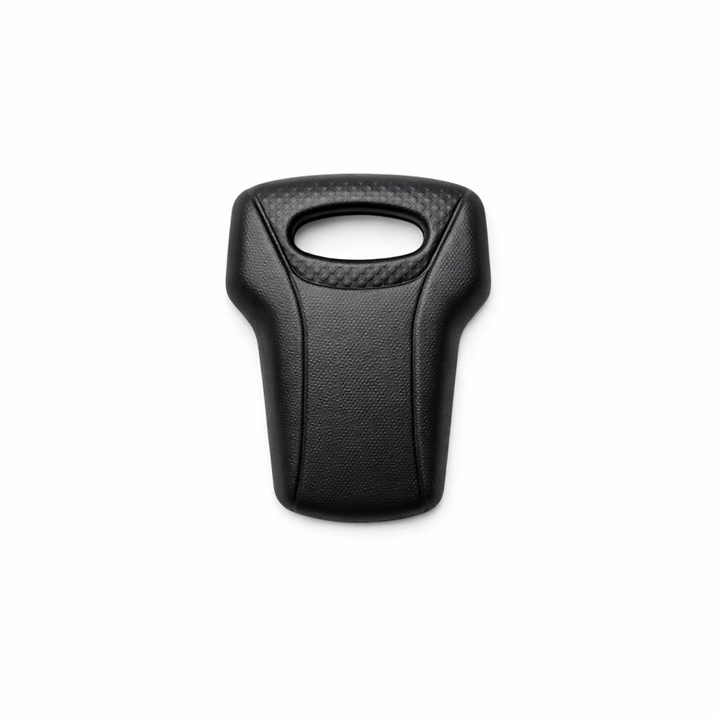 Seat Belt Anchor Covers — Enhanced / Black / With Patterns