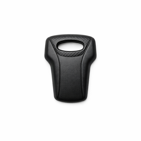 Seat Belt Anchor Covers — Enhanced / Black / With Patterns