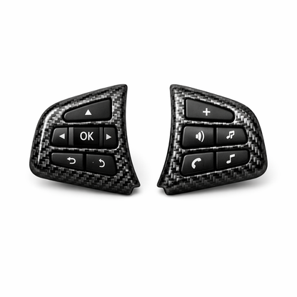 Steering Wheel Control Buttons — Carbon Fiber Look / Sport / Large