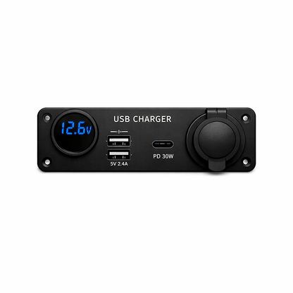 USB Charger Panel — Black / Standard