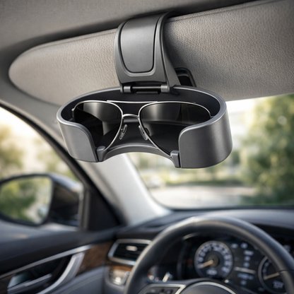 Visor Sunglasses Holder — Gray / Deluxe