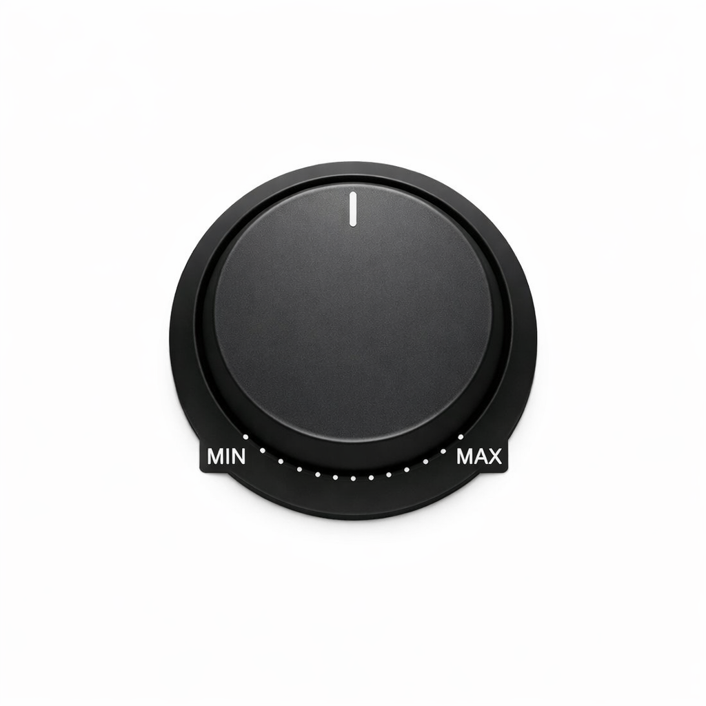Volume Control Dial — Black / Standard / Small