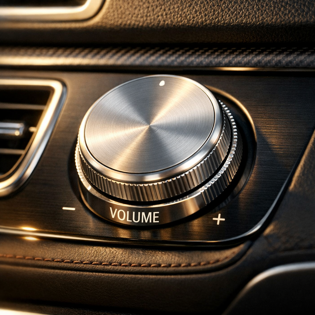 Volume Control Dial — Silver / Standard / Small
