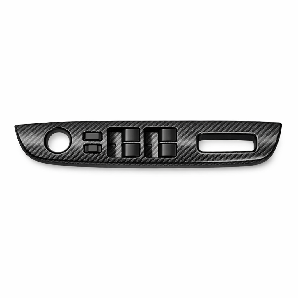 Window Control Panel Trim — Carbon Fiber Look / Premium / Large